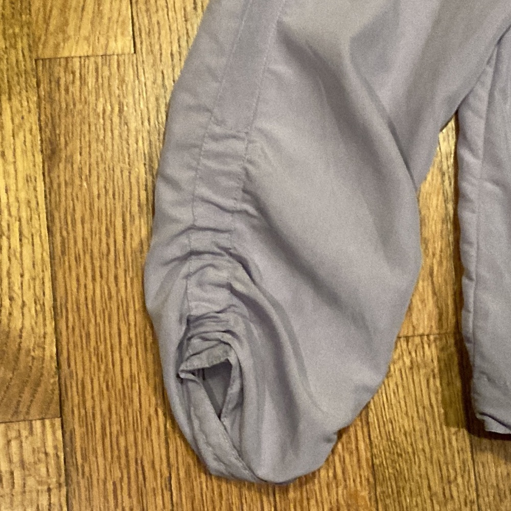 Chico's lavender Button-Front Utility Jacket - Picture 8 of 15